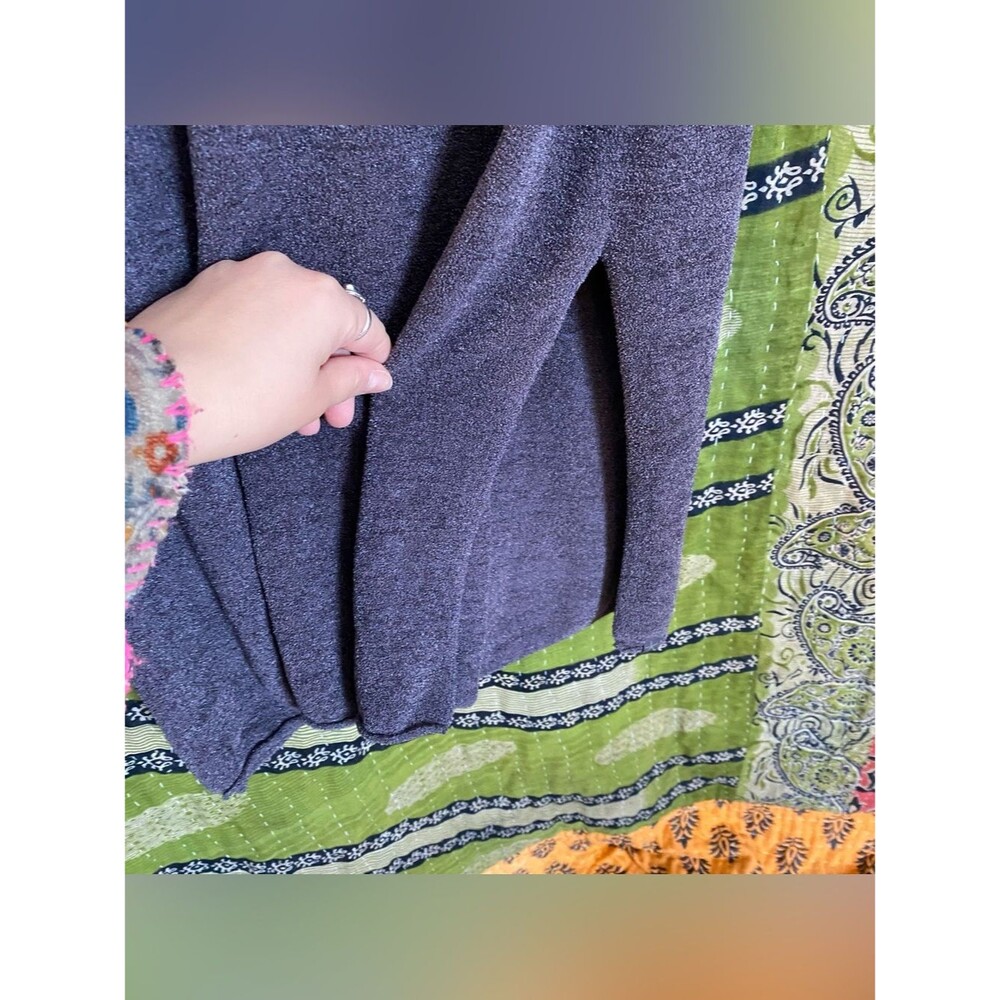Barefoot Dreams Slate CozyChic Ultra Lite Knit Duster Cardigan Size Extra Large - Picture 12 of 16